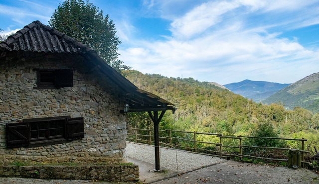 Oihaneko Etxea, the barn in the forest, in the Basque Country