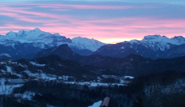 Panorama Exceptional Facing Mont Blanc in Onnion
