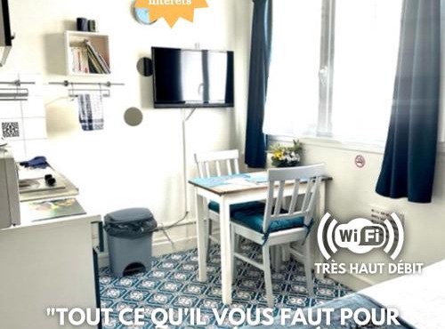 Petit studio plage Le galet bleu