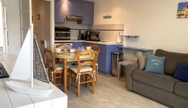 Pleasant studio with WIFI in the center of Saint Cast for 4 people