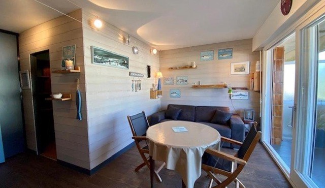 Quiberon - Studio 4 pers rénové, balcon, parking, 100m plage - FR-1-478-139