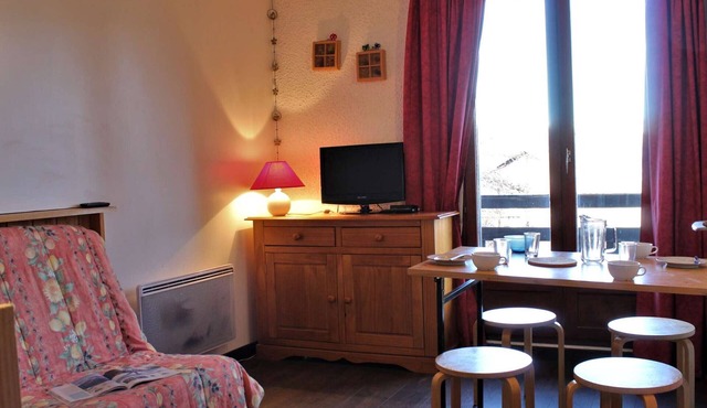 Quiet studio cabin, 4 pers, ski-in/ski-out - Risoul 1850