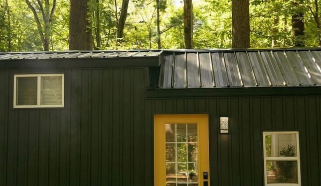 Secluded Forest Tiny House with Wood-Fired Sauna & Hot Tub Near Norfolk County, Simcoe, Ontario in Simcoe