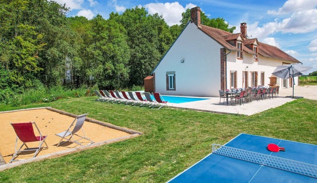 So Villa Les Houx (45) - Heated pool - Foot - 2h Paris - 30p.