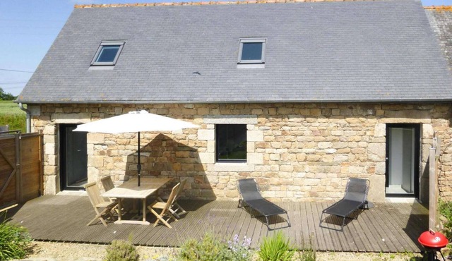 Stone House in Brittany near Sandy Beaches