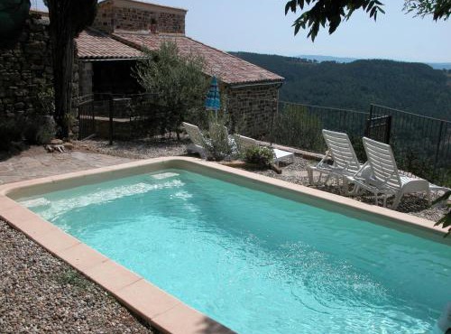Stone Villa with Panoramic Views in Rocher