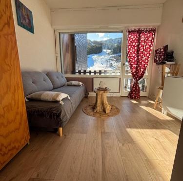 Studio cabine 4 couchages vue sur les pistes