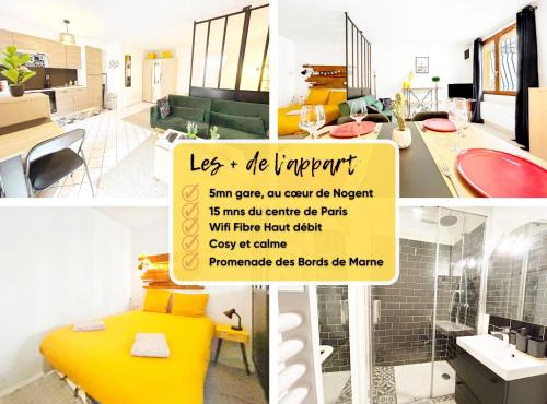 Studio cosy, RER 5mn,Paris en 15mn,commerces
