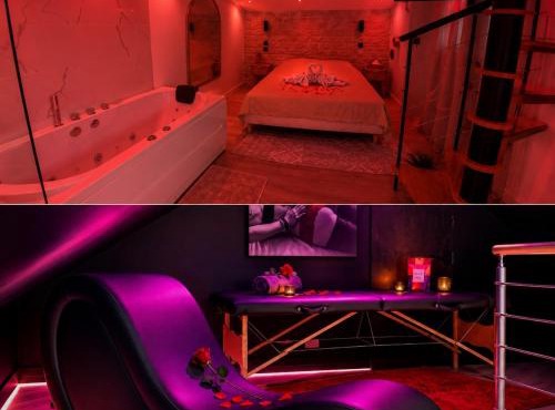 Suite romantique avec balneo et sauna