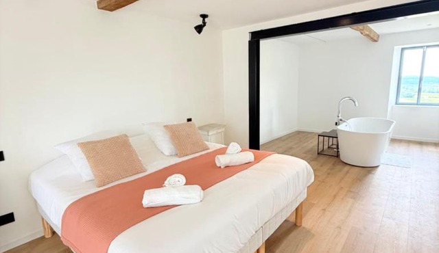 Suite romantique - Bain îlot - Vue Pyrénées