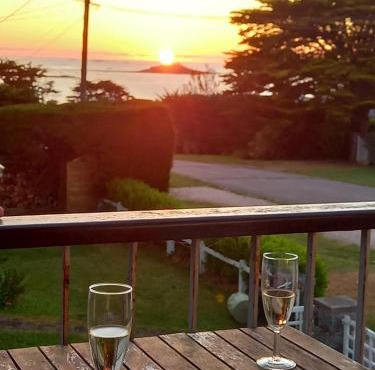 Sunset View over beach at Sables d'Or