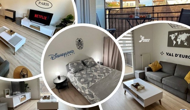 The Meaux' sleeps. T2 . Parking/Wifi - Near Disney/PARIS