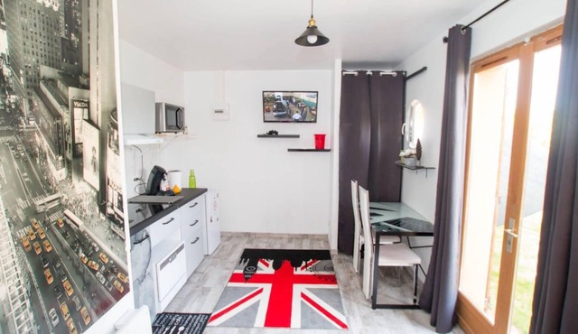 Trendy studio London jacuzzi/outdoor pool