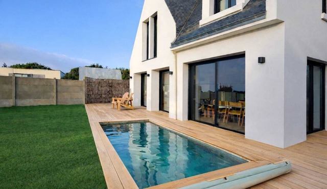 Villa Côte Sauvage : quiet, swimming pool and sea view