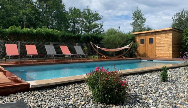 Villa Le Faré 10 min des plages - Climatisée - 8 Pers - Piscine Chauffée du 1er Juin au 15 sept -