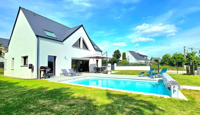 Villa with pool 450m from the beaches, La Saline