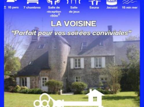 Voisine 15pers SPA Billard 15min Mer