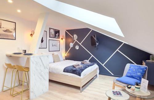 Yffiniac Apartment | Bleu Chic Élégance Contemporaine - Proche Mer